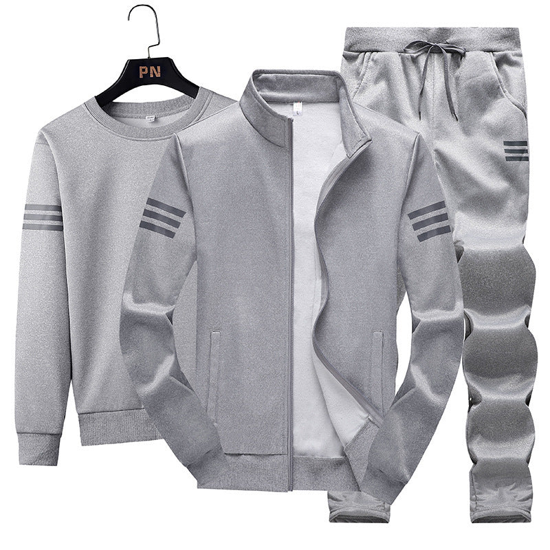 Spring Casual Sportswear Suit Men's Sweater Zipper Jacket - Clothing Personality