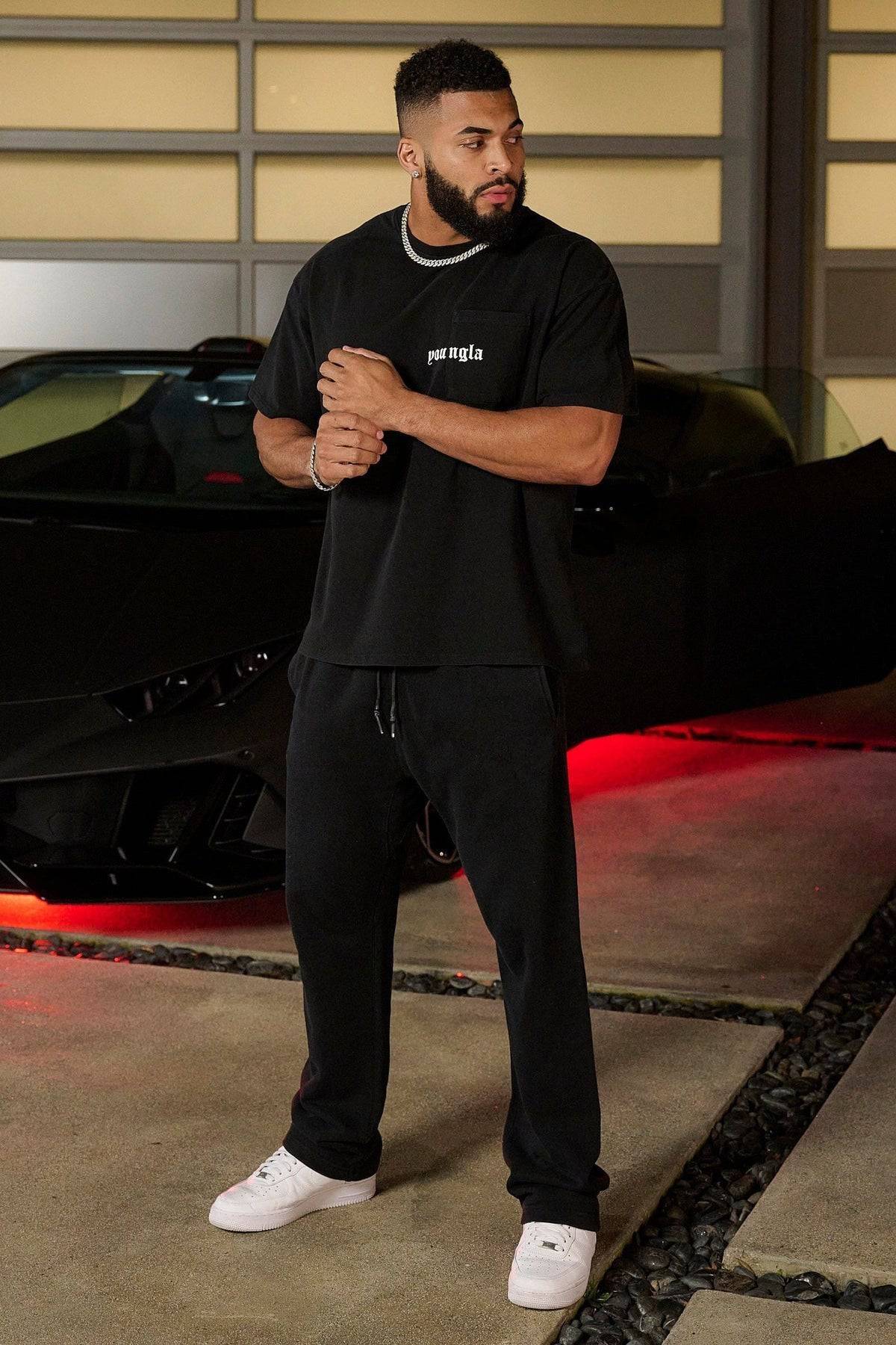 Men's All-match Loose Trousers Straight-through Casual Pants Sweatpants - Clothing Personality