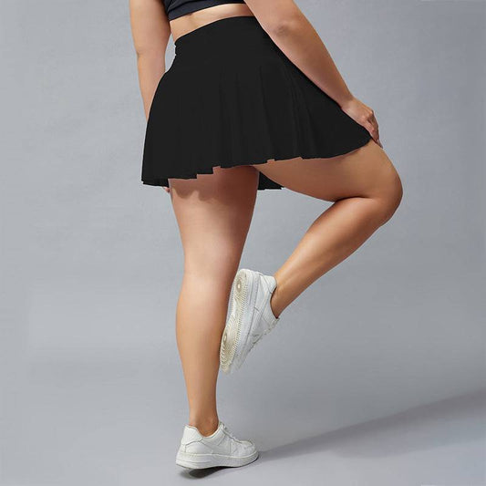 Plus Size Fitness Shorts Women's Anti-exposure Outdoor Tennis Skirt - Clothing Personality