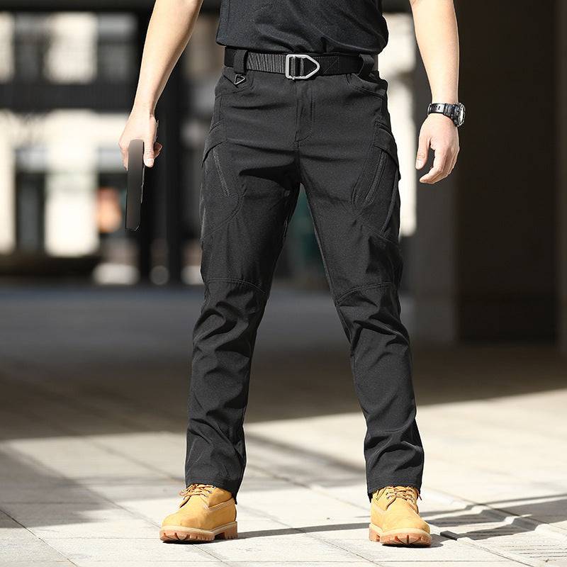 Tactical Outdoor Stretch Overalls Loose Soft Shell Pants Waterproof - Clothing Personality