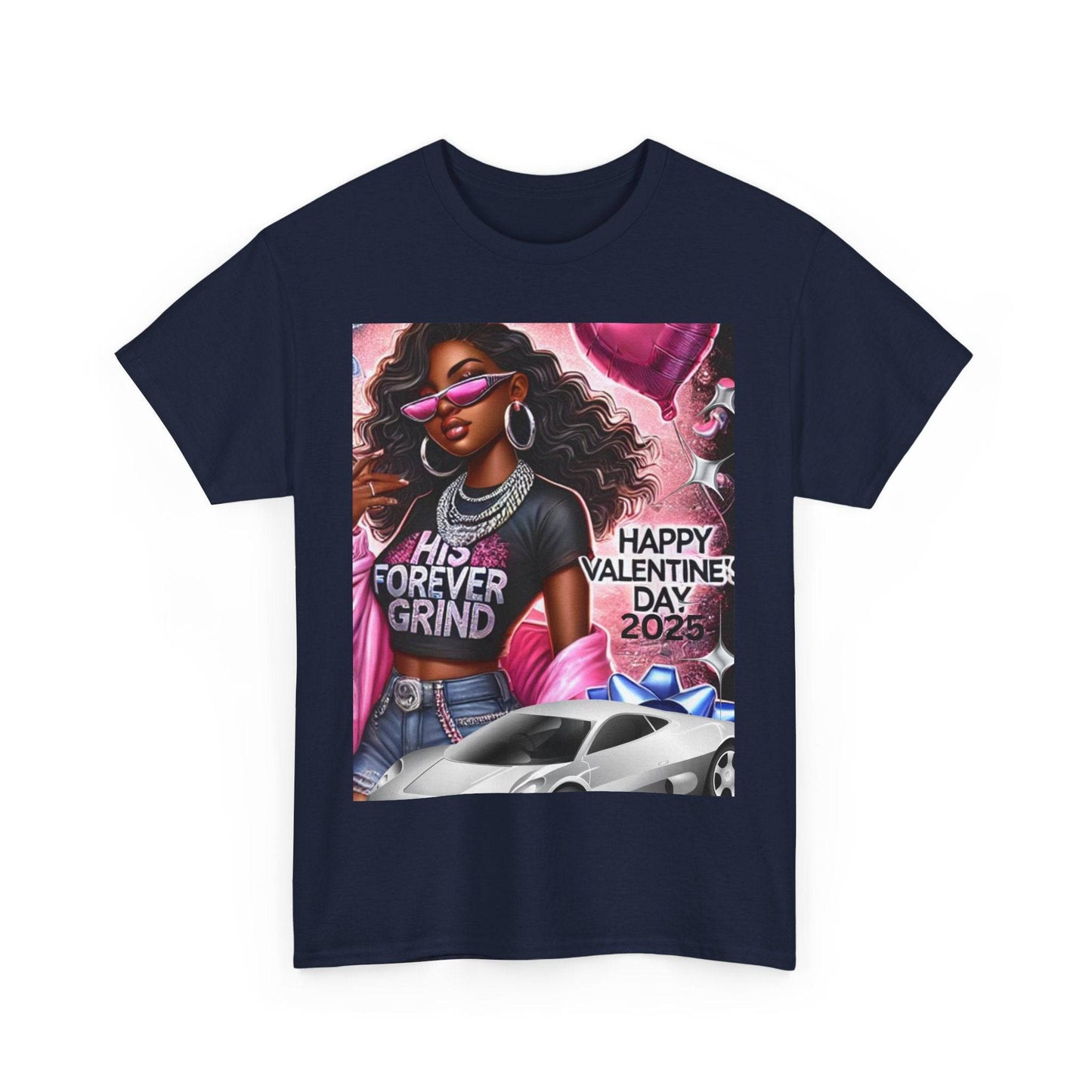 Celebrate Your Love with Our Limited Edition "His Forever Grind" Valentine's Day T-Shirt - Clothing Personality