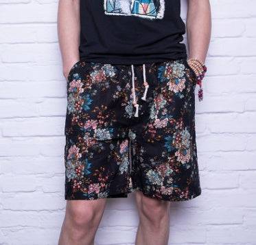 Men Linen Beach Shorts - Clothing Personality