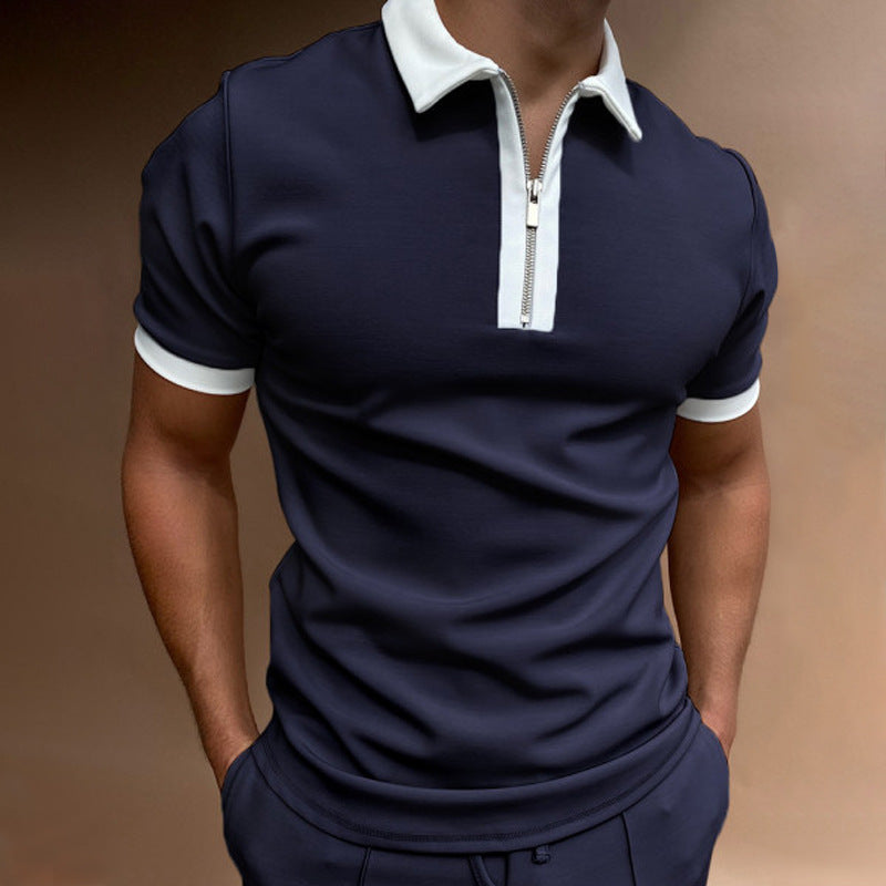Men's Polo Shirt Men Solid Polo Shirts Brand Men Short-Sleeved Shirt Summer Shirt Man Clothing - Clothing Personality