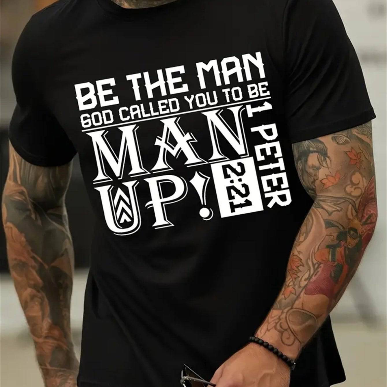 Men's Creative Tops, Casual Short Sleeved Round Neck T-shirts, Summer Outdoor Men's Clothing - Clothing Personality