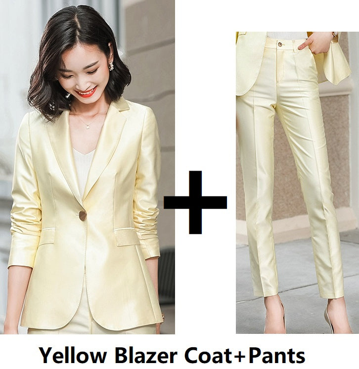 Acetate Suit Suit Female High Sense Professional Wear - Clothing Personality
