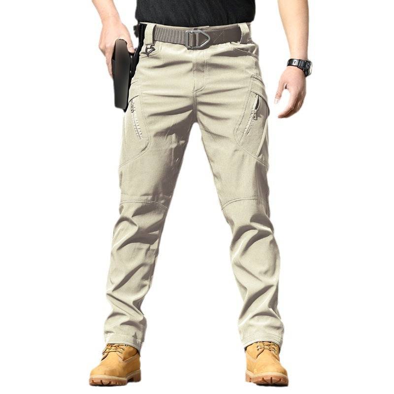 Tactical Outdoor Stretch Overalls Loose Soft Shell Pants Waterproof - Clothing Personality