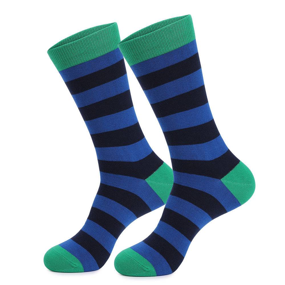 Plus Size Plus-sized Long Striped Men's Cotton Socks - Clothing Personality