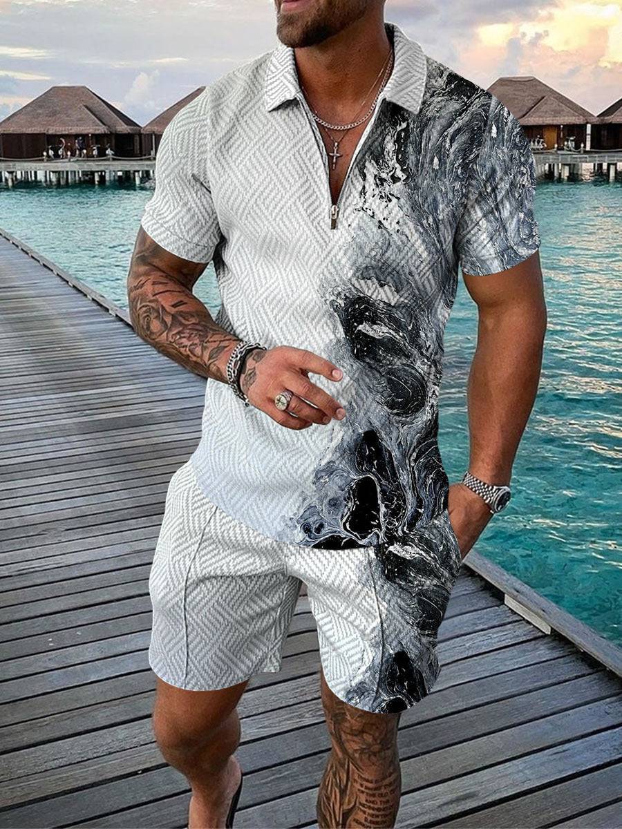 Fashion Personality Sports Casual Men's Suit - Clothing Personality