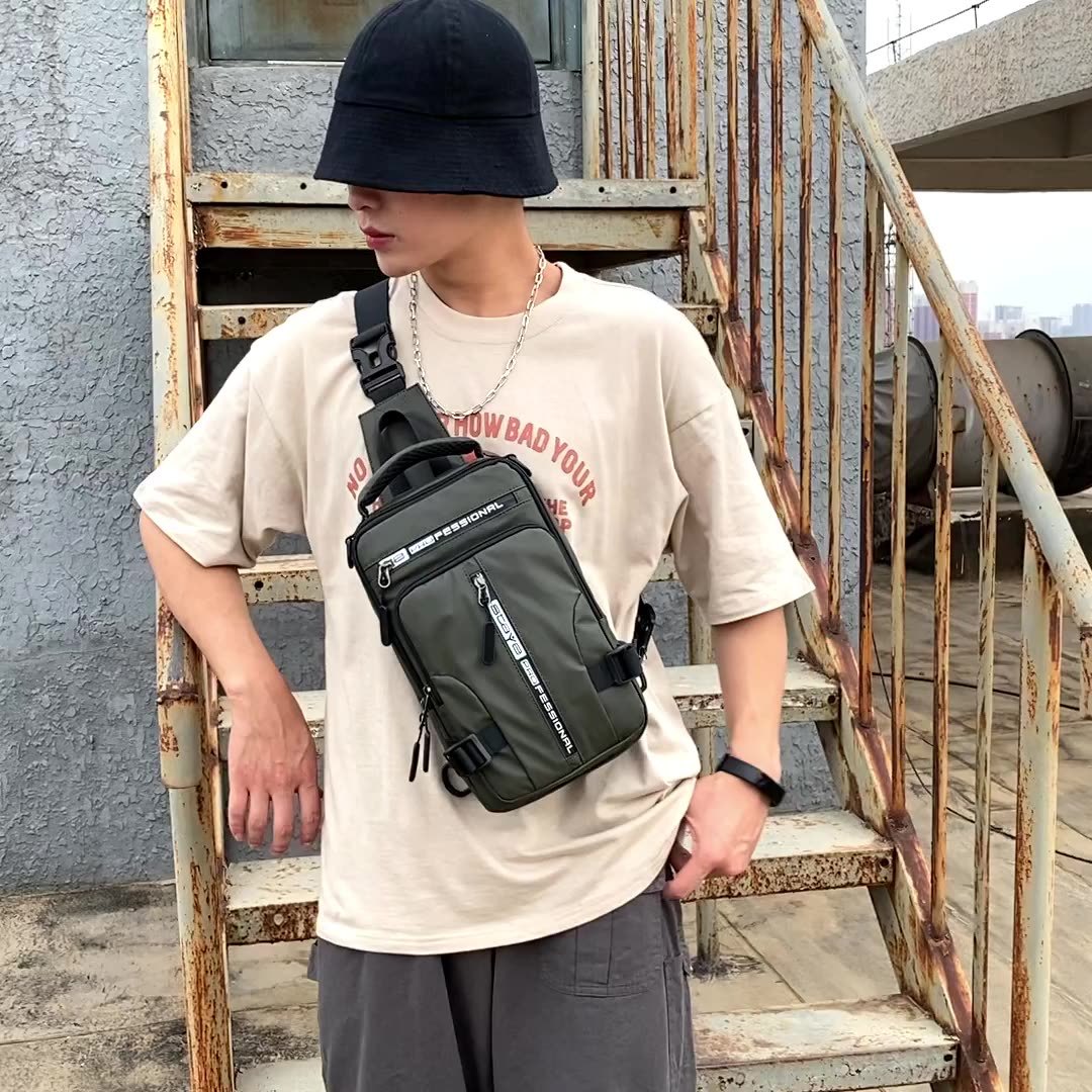 Crossbody Bags Men Multifunctional Backpack Shoulder Chest Bags - Clothing Personality