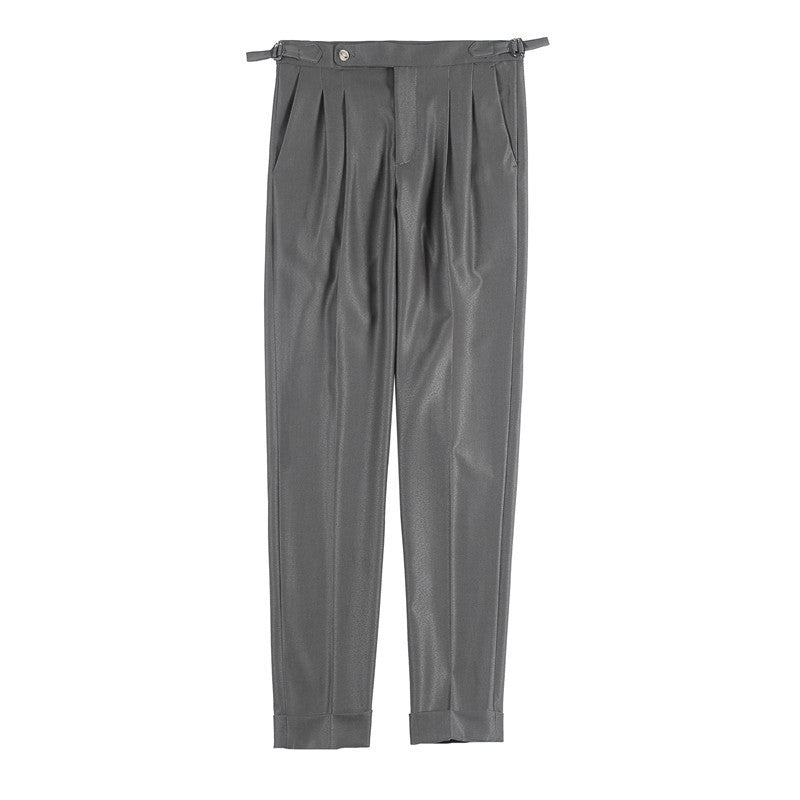 Slimming Belted Casual Pants - Trendy Suit Pants for Men