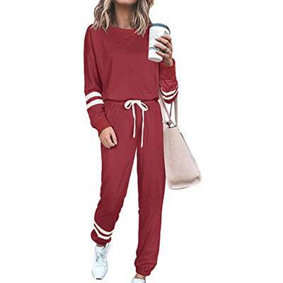 Women's Clothing Plus Size Loose-fitting Solid Color Long Sleeves Casual Suit - Clothing Personality