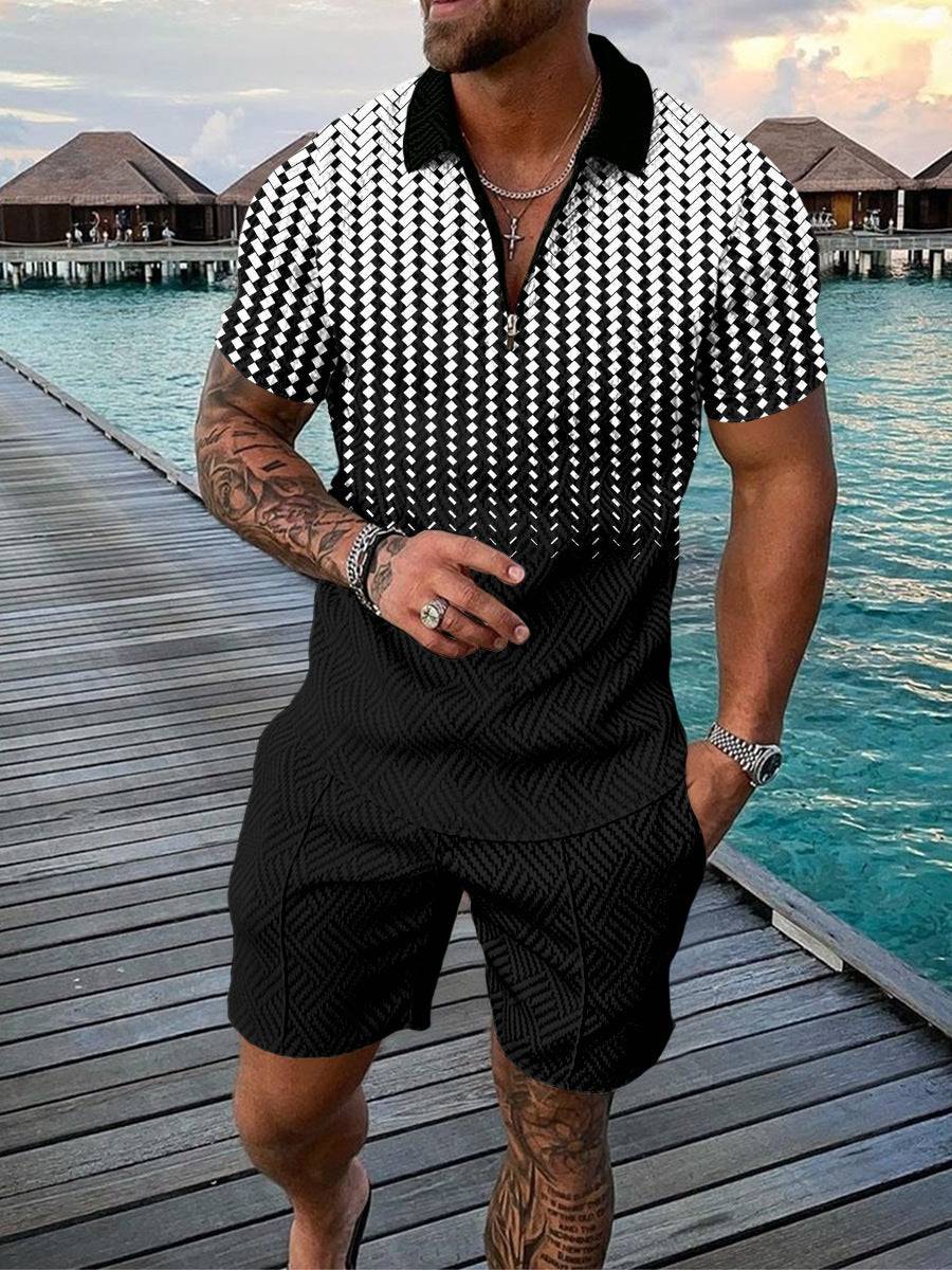 Fashion Personality Sports Casual Men's Suit - Clothing Personality
