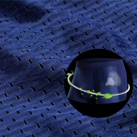 Men's Mesh Strand Air Breathable Summer Ice Silk Shorts - Clothing Personality