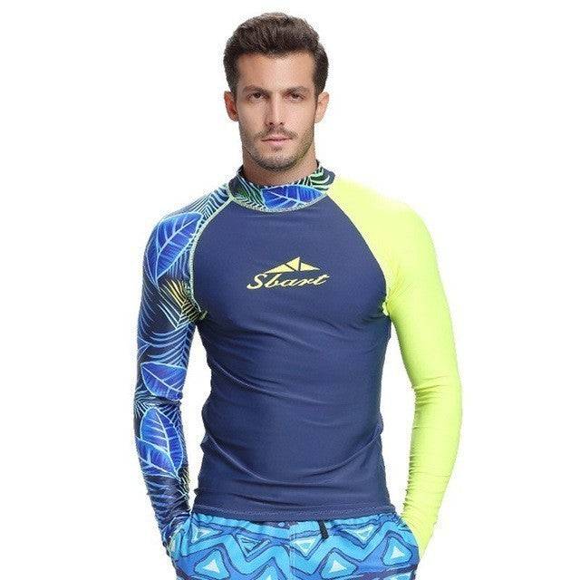 Men's Wetsuit Long-sleeved Sunscreen Swimsuit - Clothing Personality