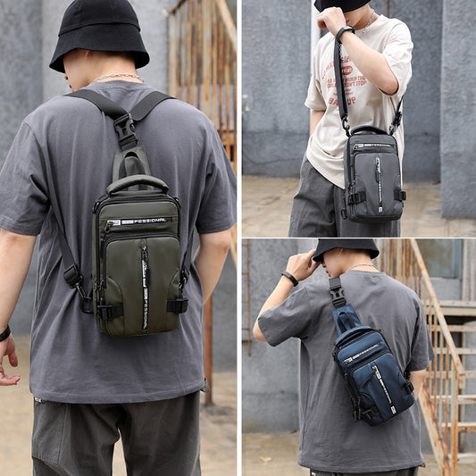 Crossbody Bags Men Multifunctional Backpack Shoulder Chest Bags - Clothing Personality