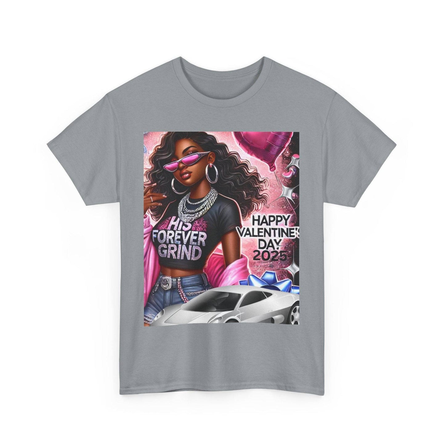 Celebrate Your Love with Our Limited Edition "His Forever Grind" Valentine's Day T-Shirt - Clothing Personality
