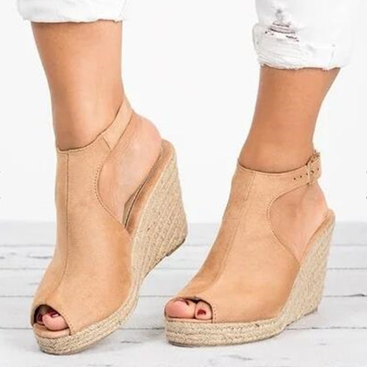 Fashion Women Platform Sandals Peep Toe Spartan Sandals Women Summer Wedges High Heel Shoes - Clothing Personality