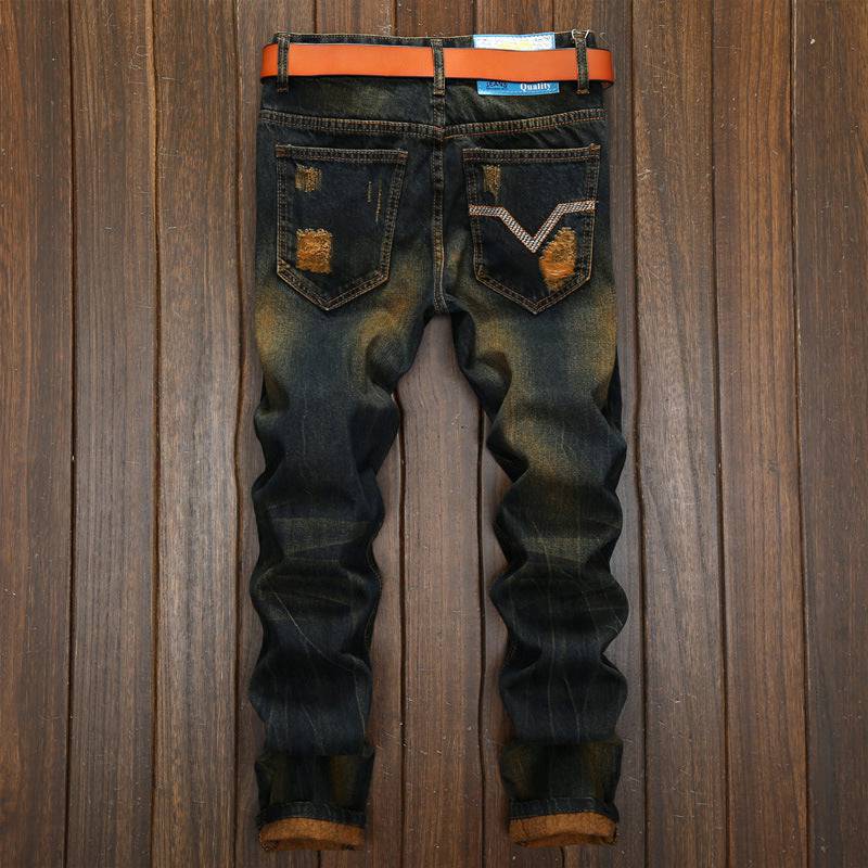 Men's Retro Fashion And Personalized Jeans - Clothing Personality