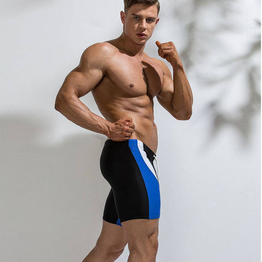 Color Matching Men's Five-point Swimming Trunks Swimming Trunks Seaside Beach Shorts - Clothing Personality