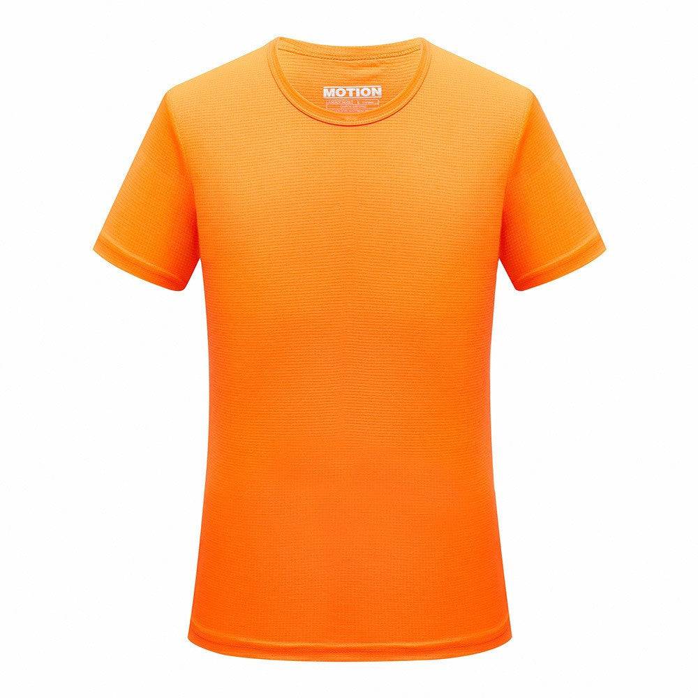 Men Quick Dry T Shirt Running Slim Fit Top Tees Solid Shirts - Clothing Personality