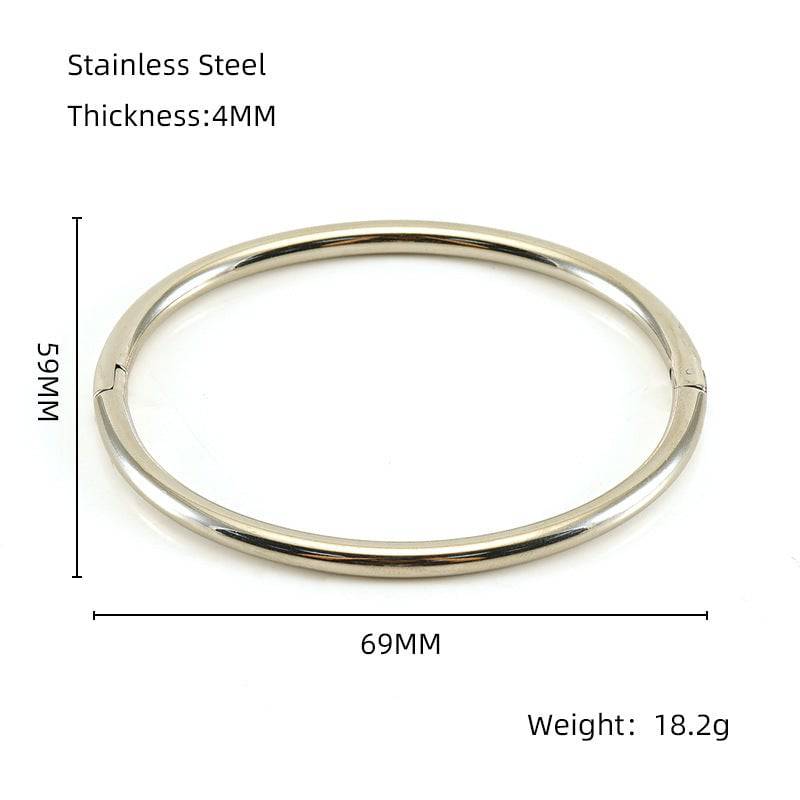 Fashion Bamboo Titanium Steel Bracelet Three Beads - Clothing Personality
