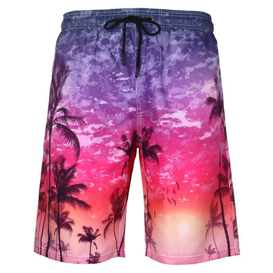Men's Beach Pants Casual Shorts Octopus Amazon Plus Size Sweatpants - Clothing Personality