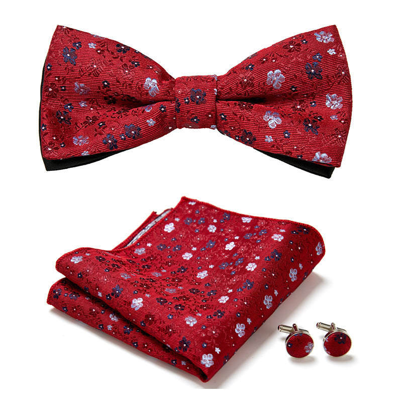 Three Piece Set Of Stylish Bow Ties - Clothing Personality