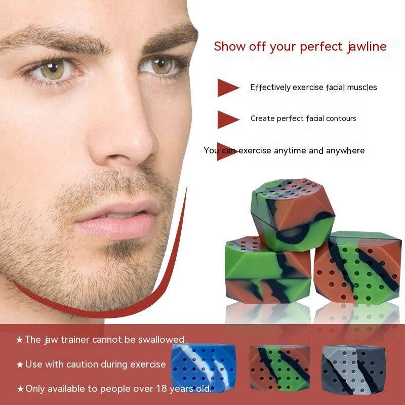 Jaw Trainer | Facial Muscle Fitness Ball | Tighten Lower Jaw - FitJaw - Clothing Personality