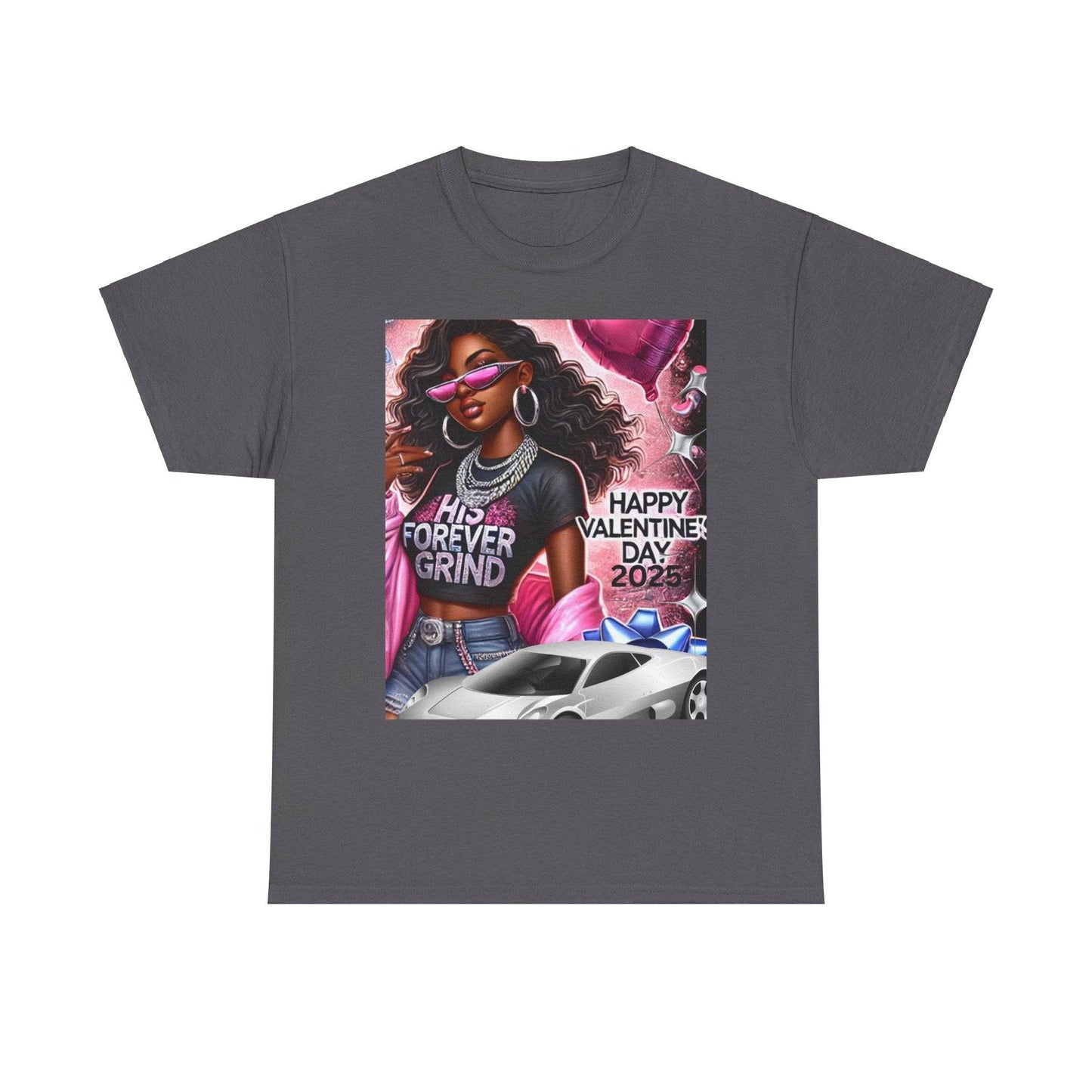 Celebrate Your Love with Our Limited Edition "His Forever Grind" Valentine's Day T-Shirt - Clothing Personality