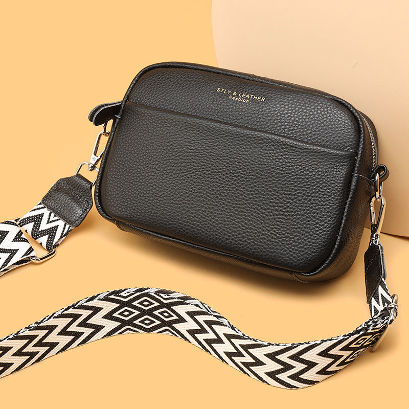 Fashion Shoulder Crossbody Bags With Rhombus Embroidered Wide Shoulder Strap Cute Small Square Bag Women - Clothing Personality