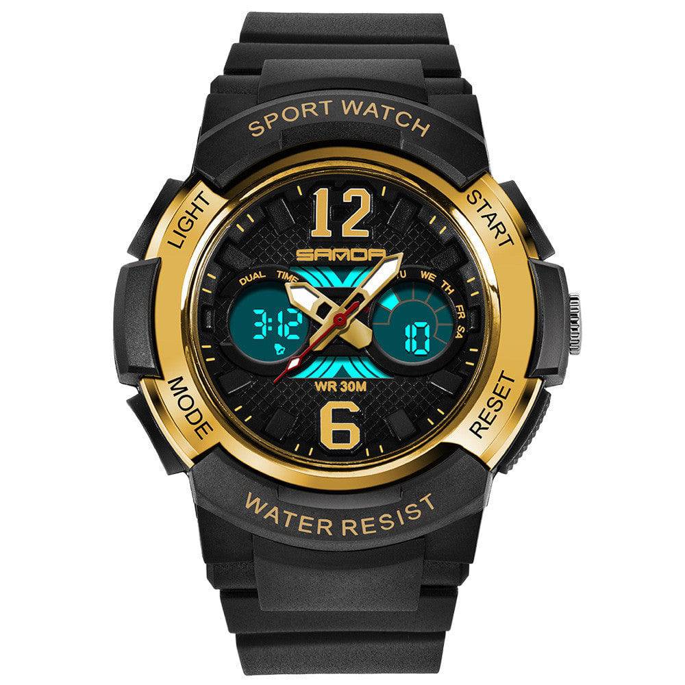 Luminous waterproof alarm clock sports watch - Clothing Personality