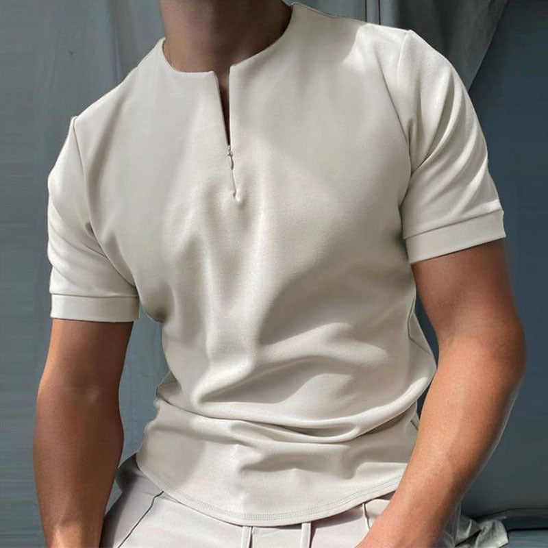 Men's Polo Shirt Men Solid Polo Shirts Brand Men Short-Sleeved Shirt Summer Shirt Man Clothing - Clothing Personality