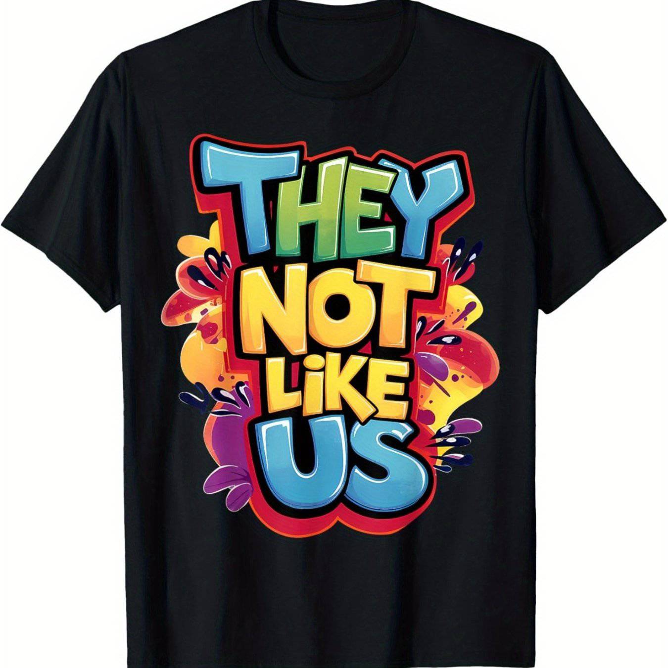 They Not Like Us T-shirts Comfortable Short Sleeved Round Neck T-shirts - Clothing Personality