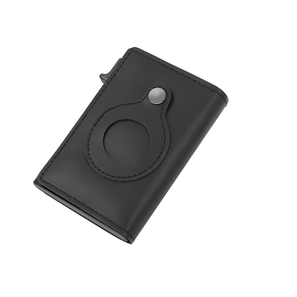 Minimalist Wallets For Men, Premium Genuine Leather Credit Card Holder For AirTag With Slim Wallet RFID Technology - Clothing Personality