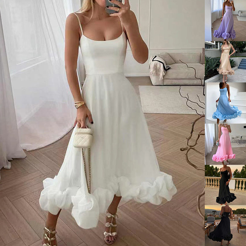 Fashion Flower Swing Three-dimensional Flower A- Line Skirt Womens Clothing - Clothing Personality