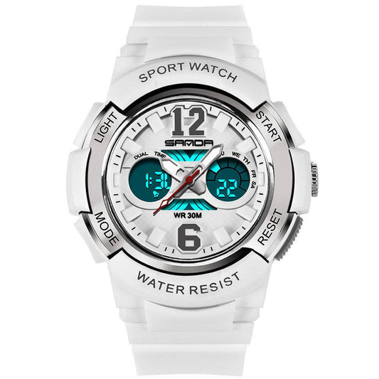 Luminous waterproof alarm clock sports watch - Clothing Personality