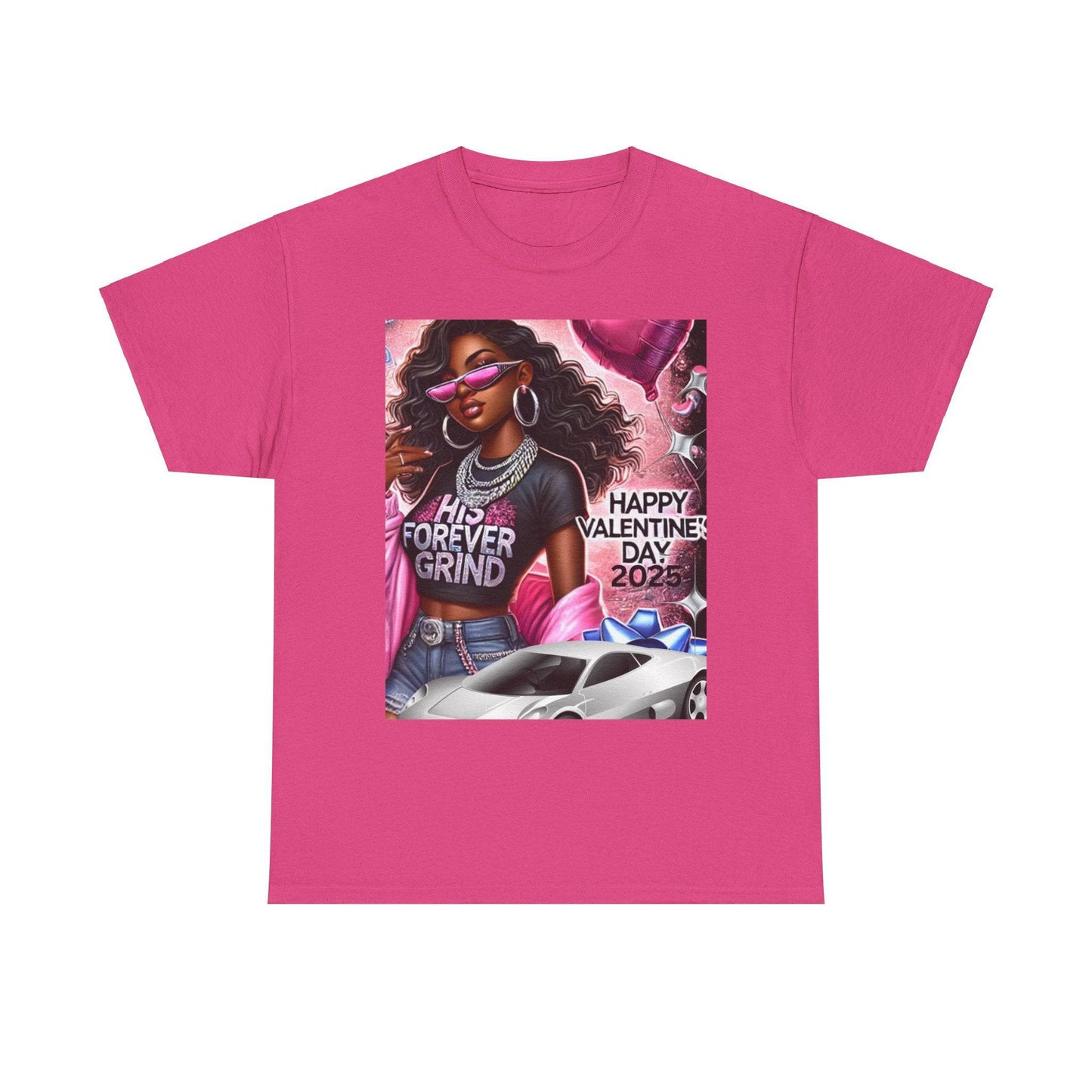 Celebrate Your Love with Our Limited Edition "His Forever Grind" Valentine's Day T-Shirt - Clothing Personality