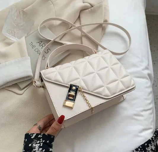 Women's Rhombus Print One-Shoulder Bag Handbag - Clothing Personality