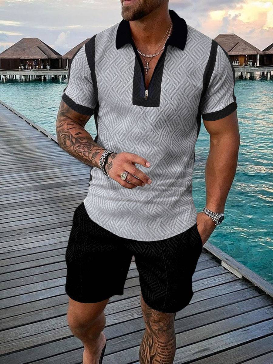 Fashion Personality Sports Casual Men's Suit - Clothing Personality