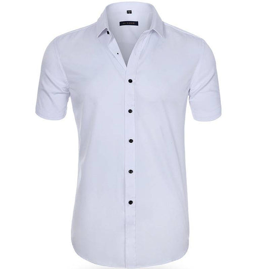 Men's No Iron Casual Polyester Shirt - Clothing Personality