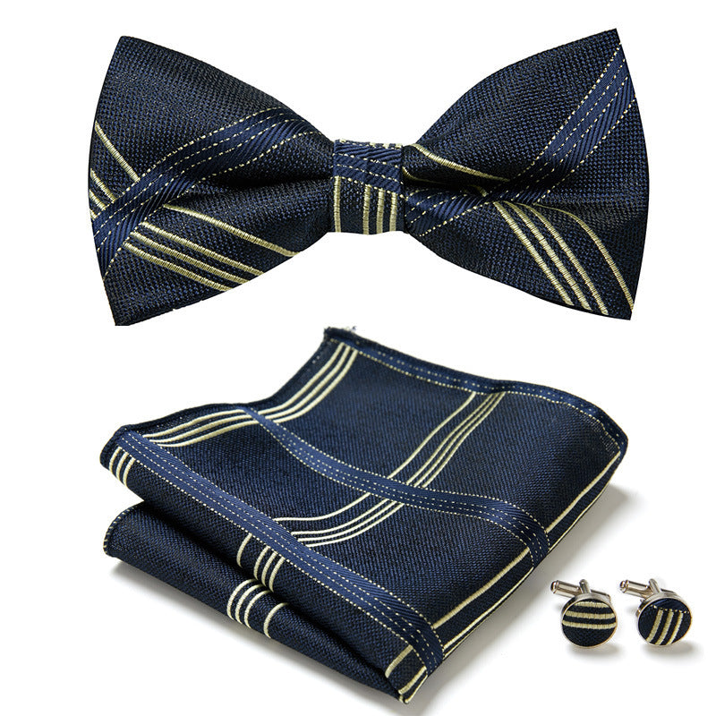 Three Piece Set Of Stylish Bow Ties - Clothing Personality