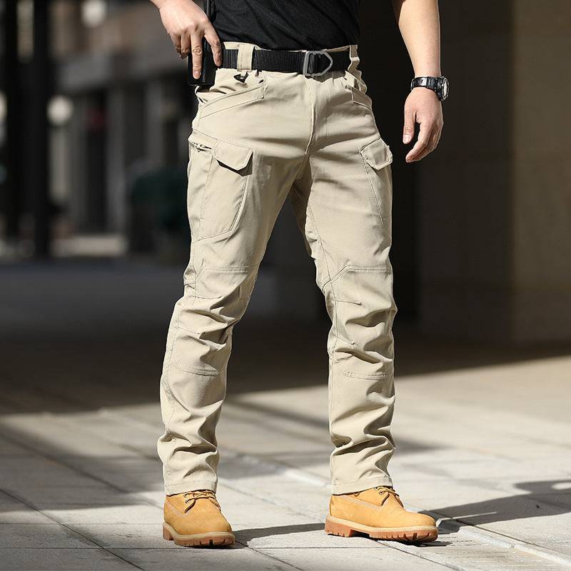 Tactical Outdoor Stretch Overalls Loose Soft Shell Pants Waterproof - Clothing Personality