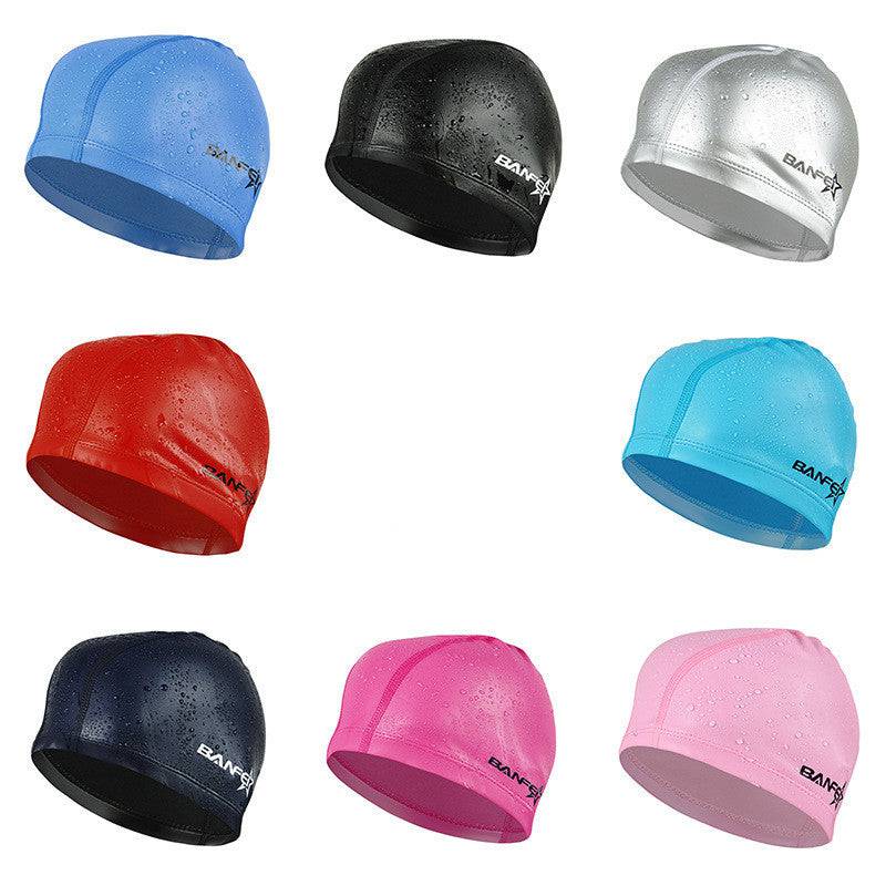 Women's and Men's Waterproof Swimming Cap - Clothing Personality