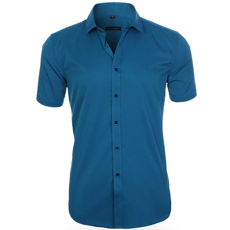 Men's No Iron Casual Polyester Shirt - Clothing Personality