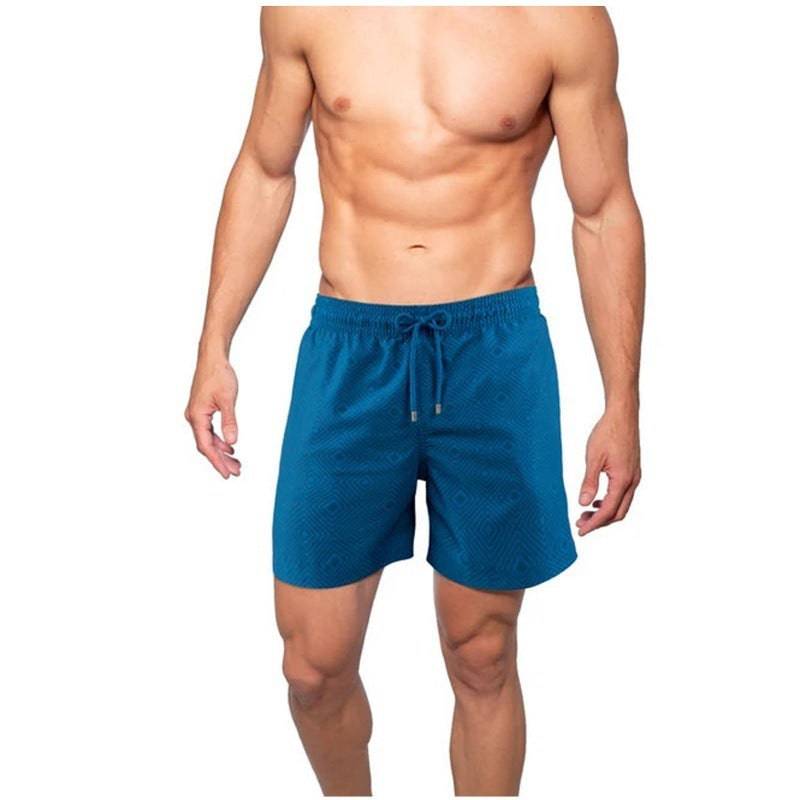 Men's Printed Beach Shorts Sports Double Layer Shorts Summer - Clothing Personality