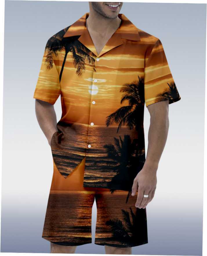 Fashion Printed Shirt 3D Men's Suit - Clothing Personality