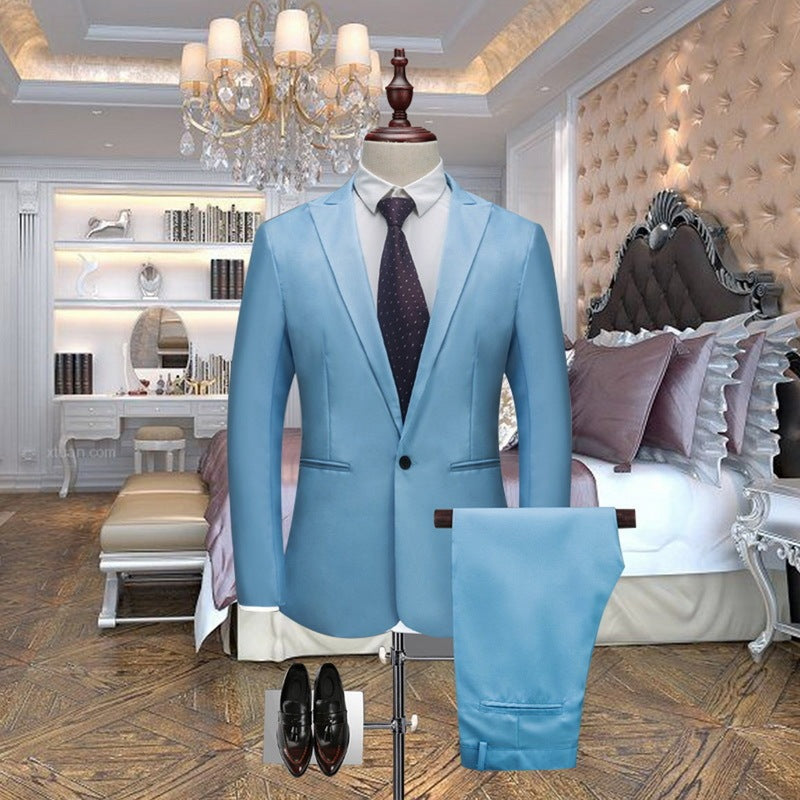 Men's Wedding Formal Suit Slim Fit Suit - Clothing Personality