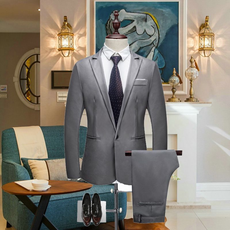 Men's Wedding Formal Suit Slim Fit Suit - Clothing Personality