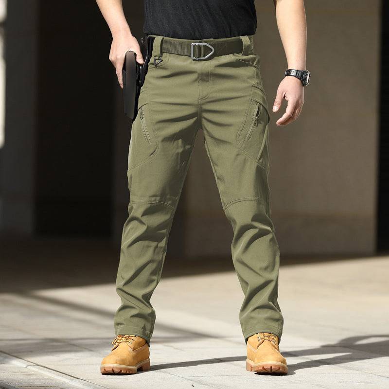 Tactical Outdoor Stretch Overalls Loose Soft Shell Pants Waterproof - Clothing Personality