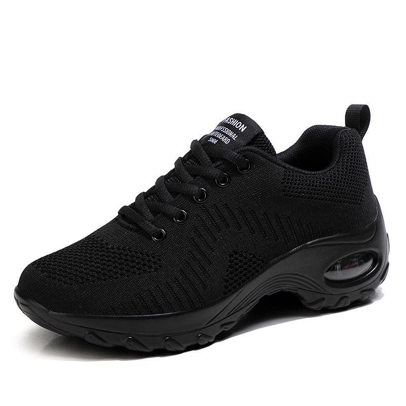 Round Toe Front Lace-up Women's Low Top Mesh Sneakers - Clothing Personality